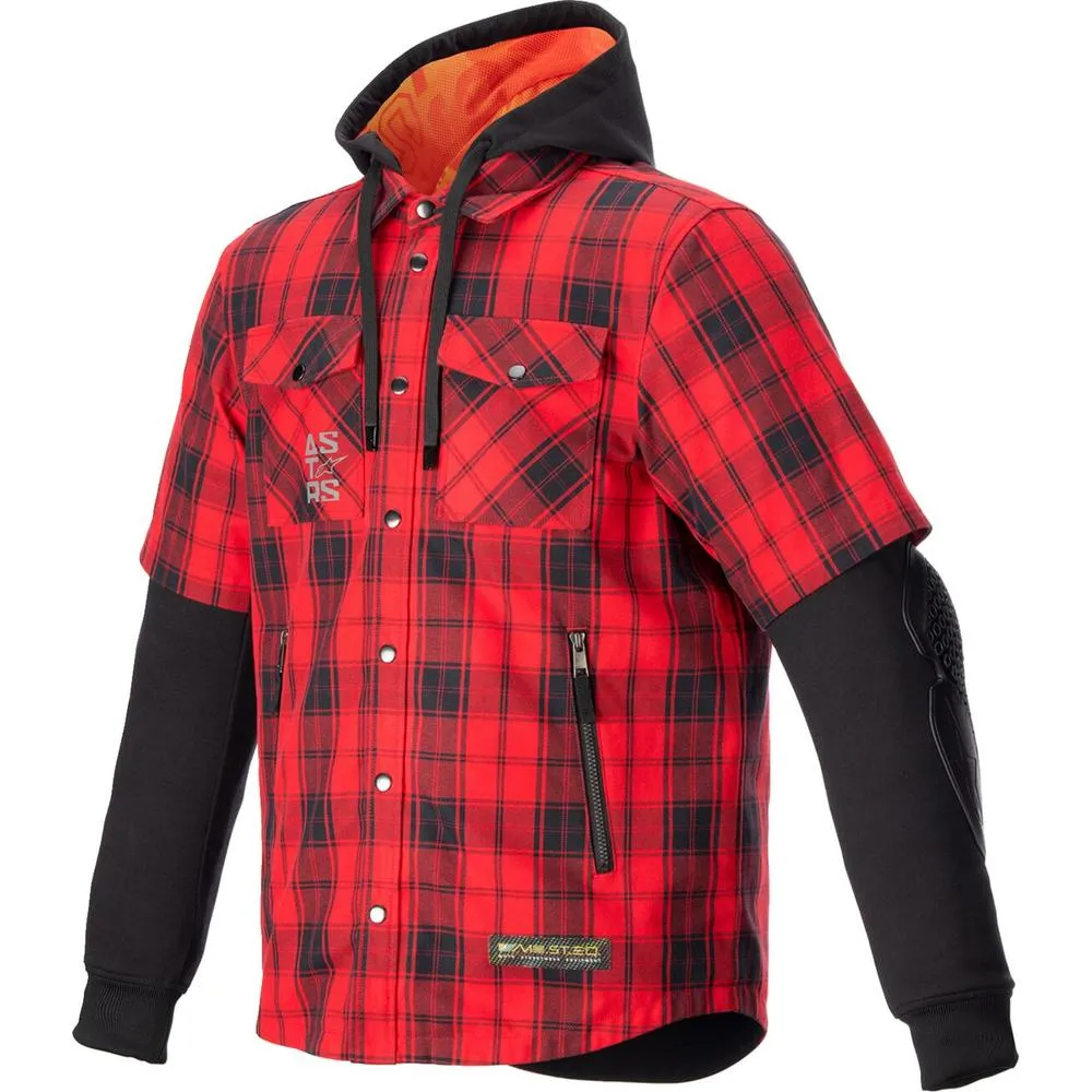 Alpinestars MO.ST.EQ Tartan Textile Jacket Black / Red