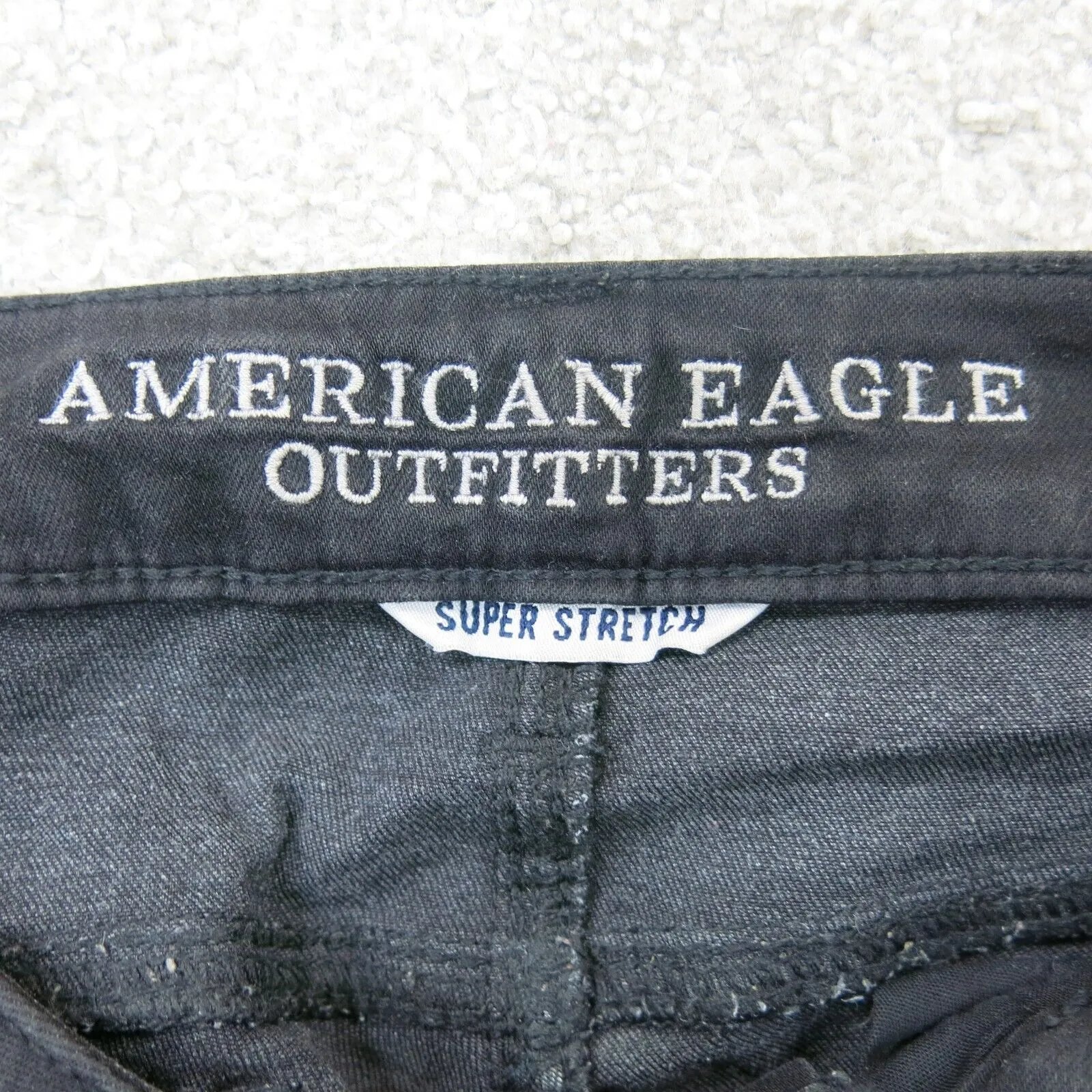 American Eagle Outfitters Womens Jeans Jegging Super Stretch Black SZ 2 Regular