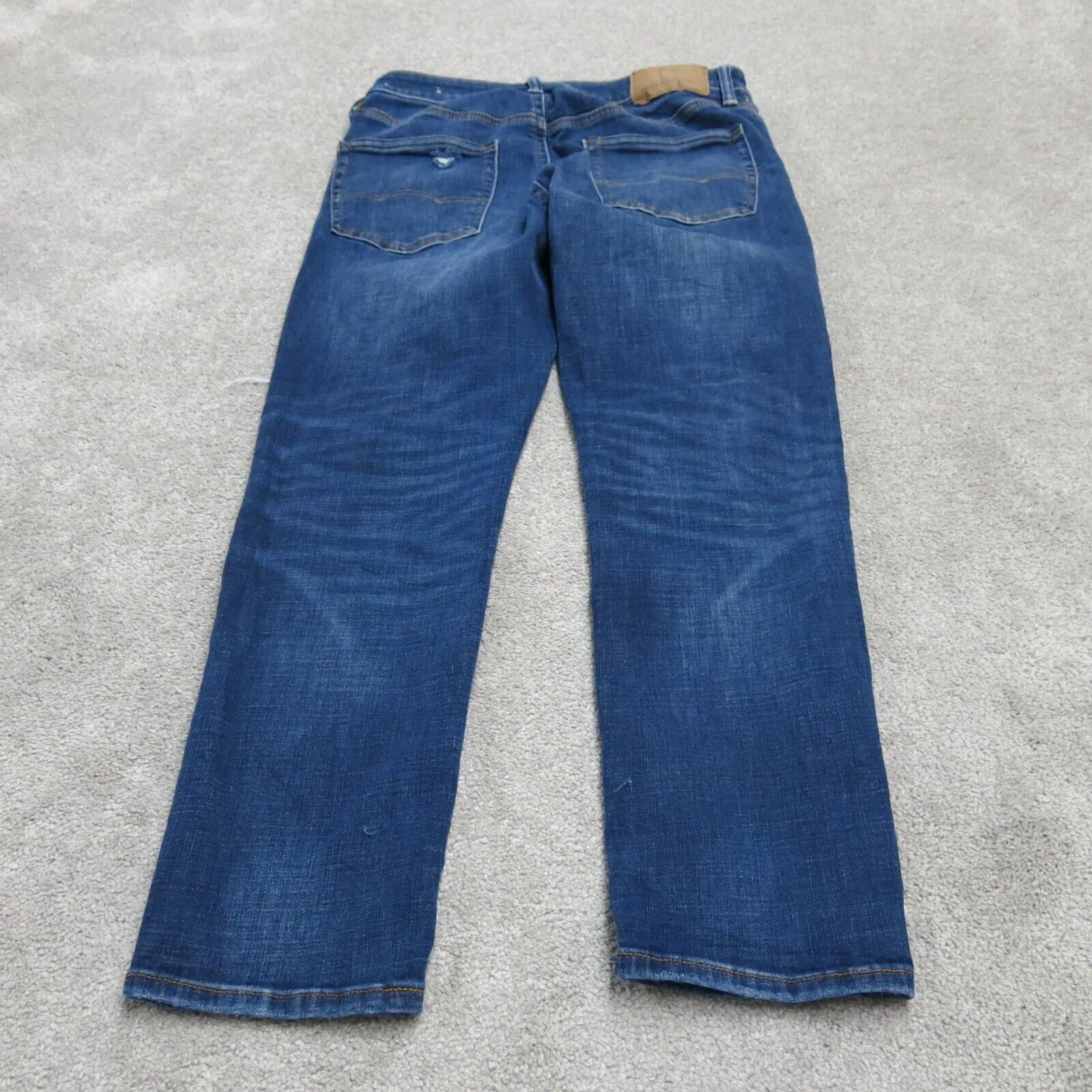 American Eagle Womens Skinny Leg Denim Jeans Distressed Blue Size W28XL28