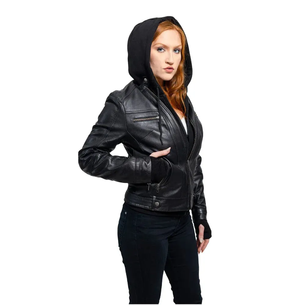 April Womens Lambskin Fashion Leather Jacket