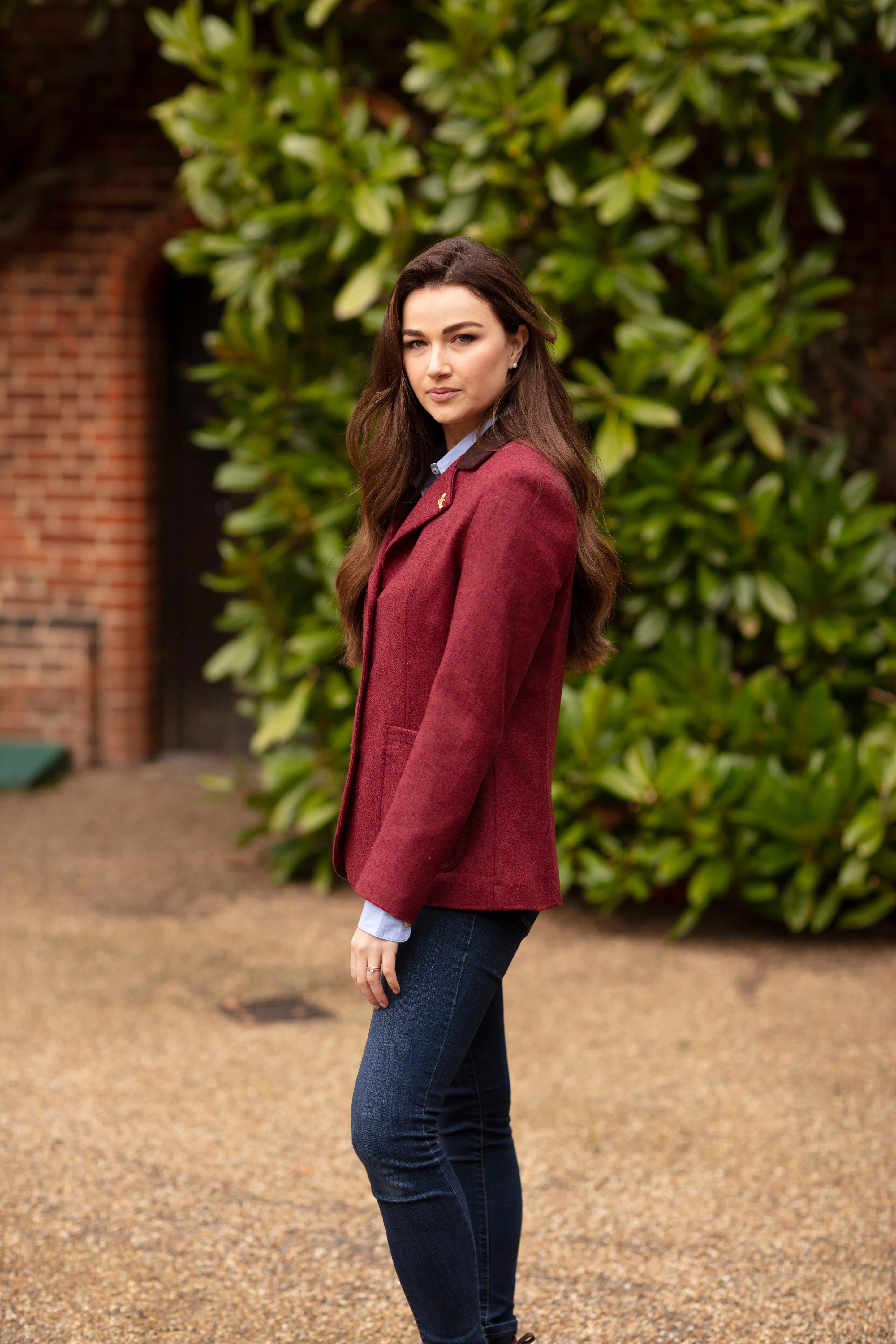 Arena Tweed Blazer - Jalapeno Red