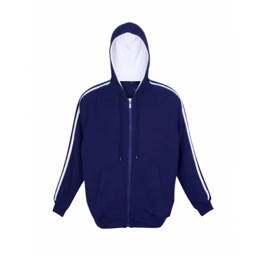 Aston Stripe Zippered Hoodie