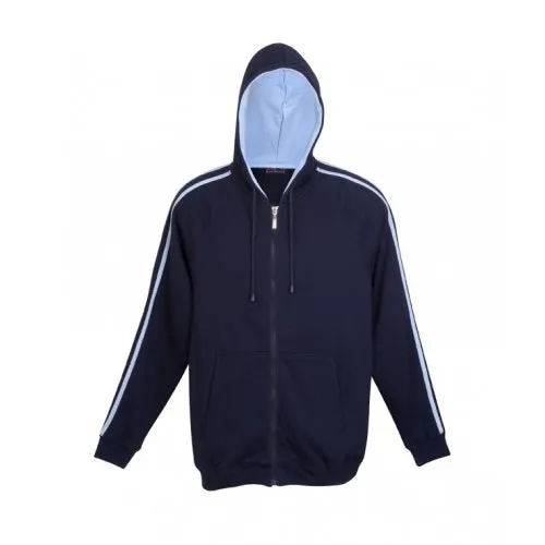 Aston Stripe Zippered Hoodie