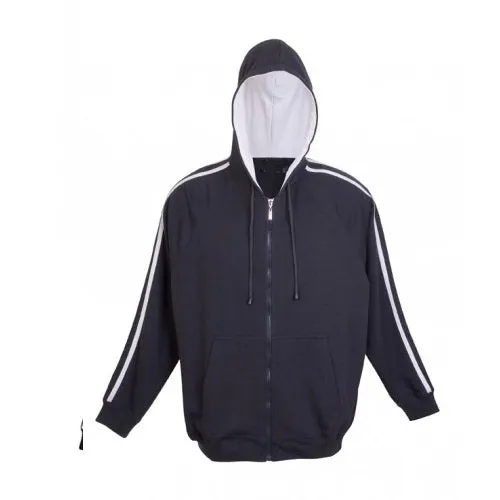 Aston Stripe Zippered Hoodie