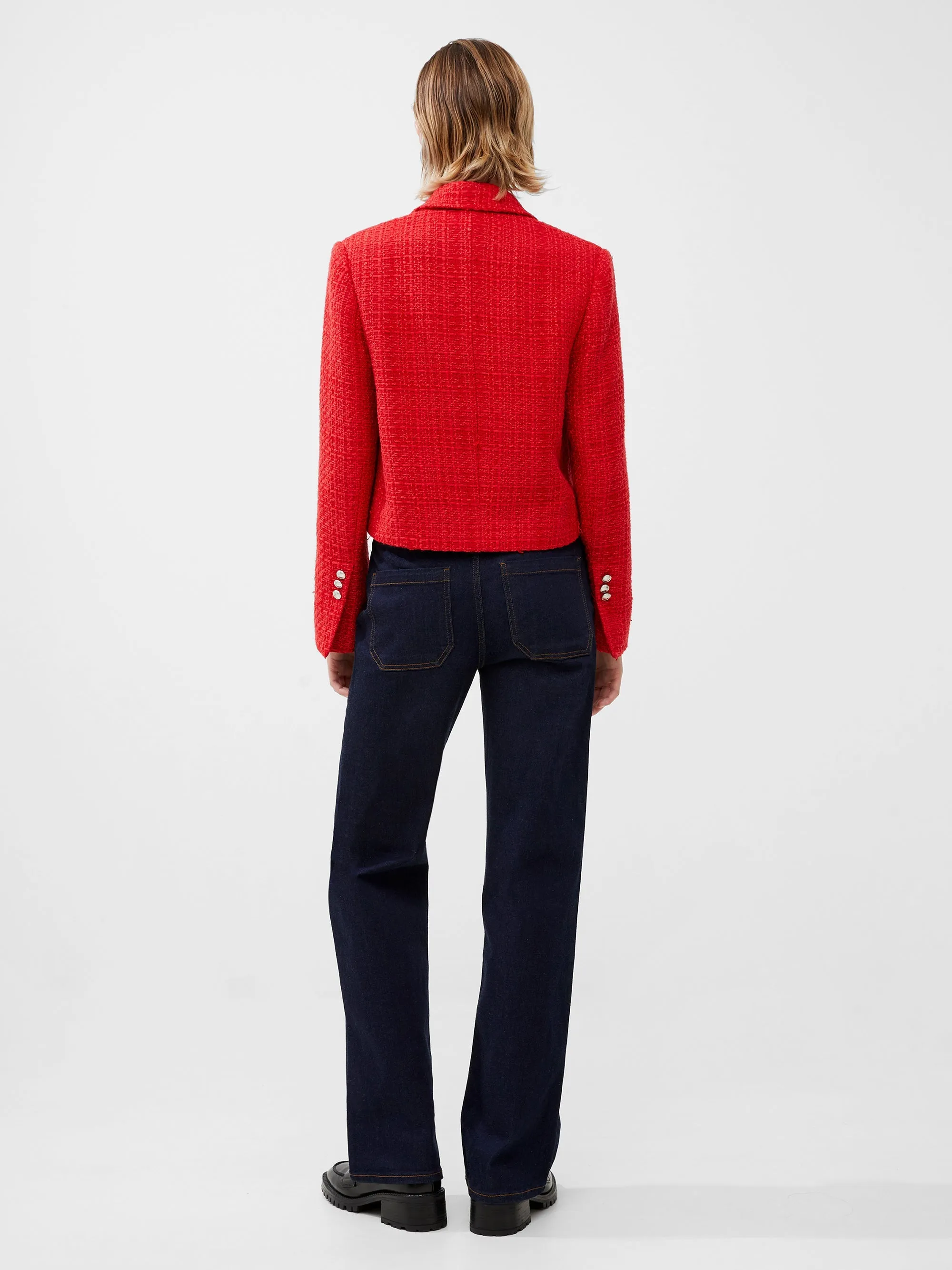 Azzurra Tweed Cropped Blazer