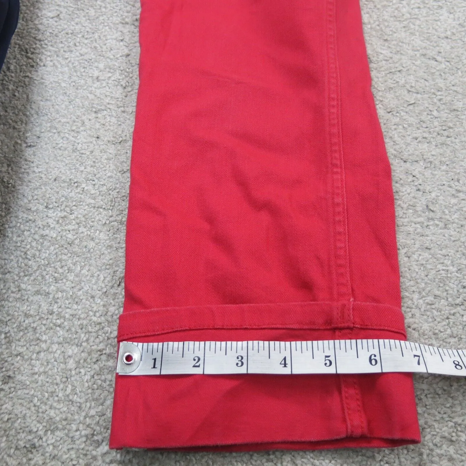 Banana Republic Womens Jeans Slim Straight Leg Low Rise Stretch Red Size 27/4