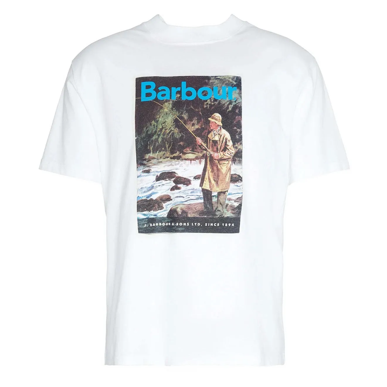 Barbour Mortt Oversized Graphic T-Shirt White