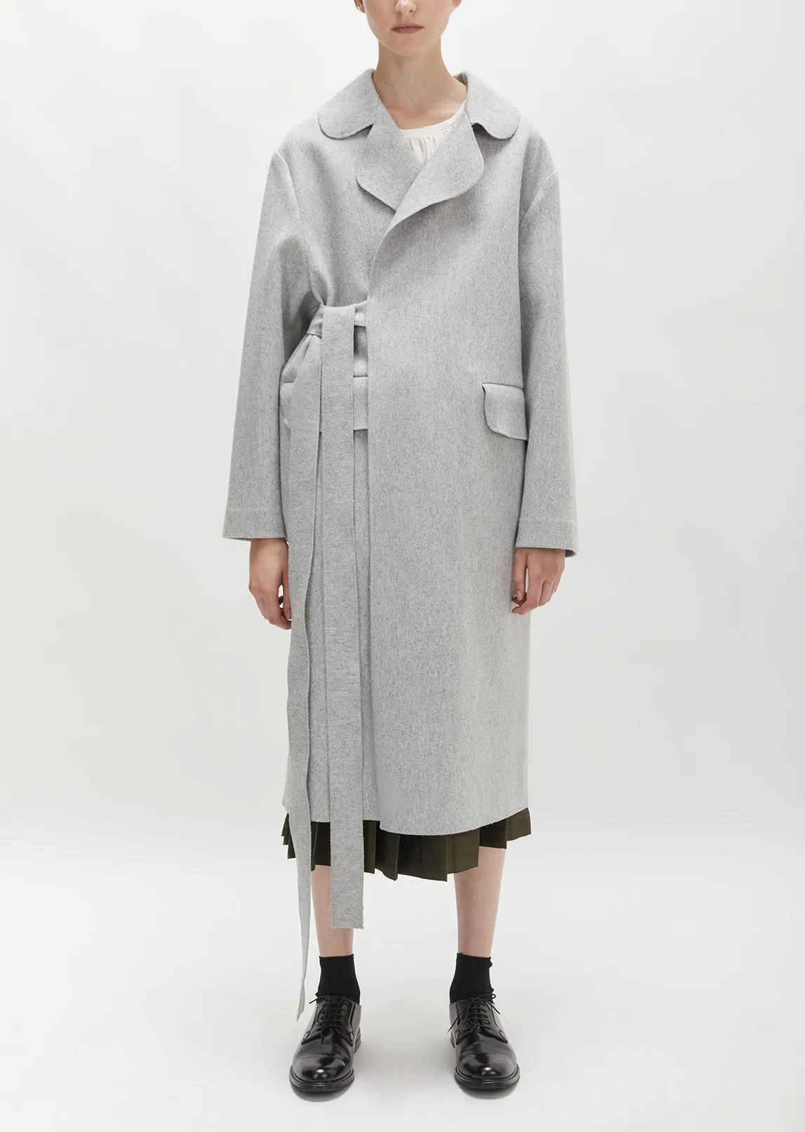 Belted Wool Overcoat