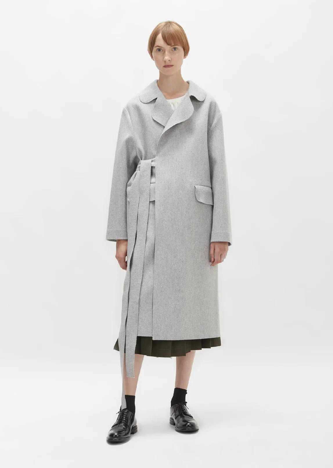 Belted Wool Overcoat