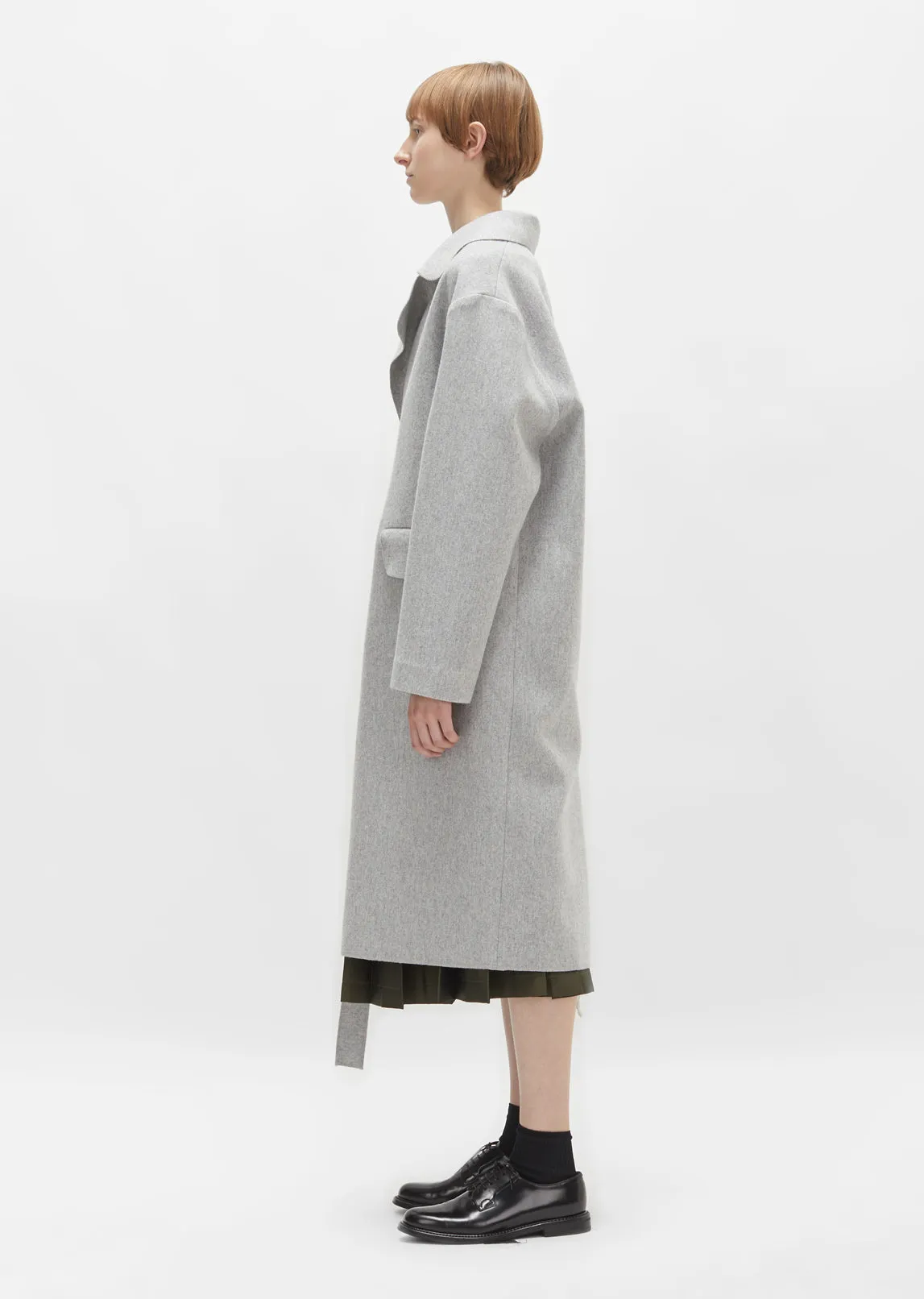 Belted Wool Overcoat