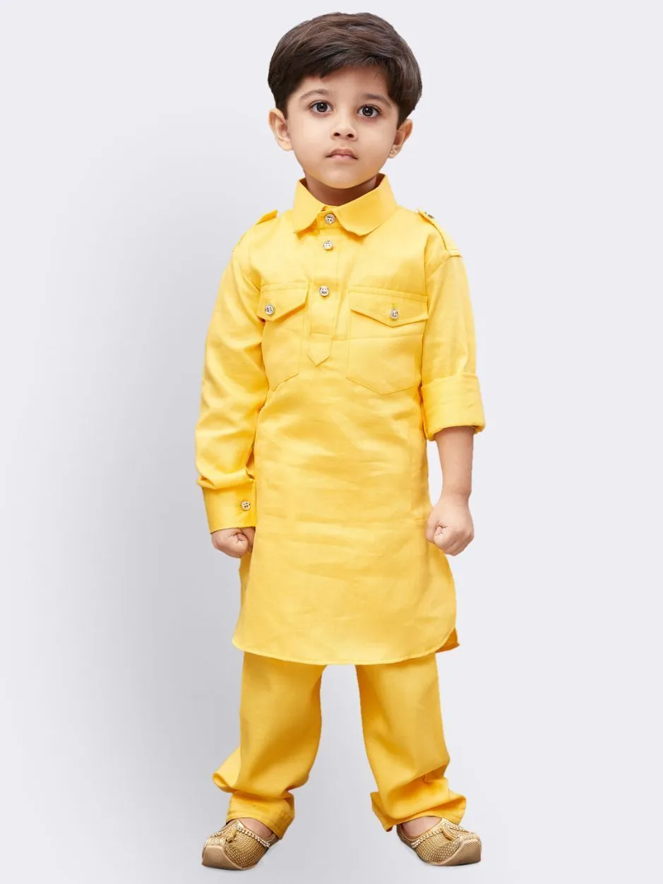 Cotton Pathani Suit Set for Boys - Vastramay Boys