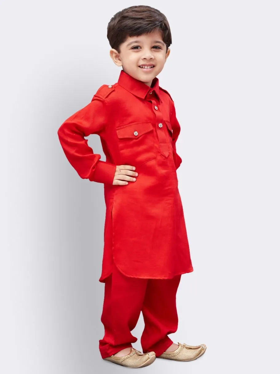 Cotton Pathani Suit Set for Boys - Vastramay Boys