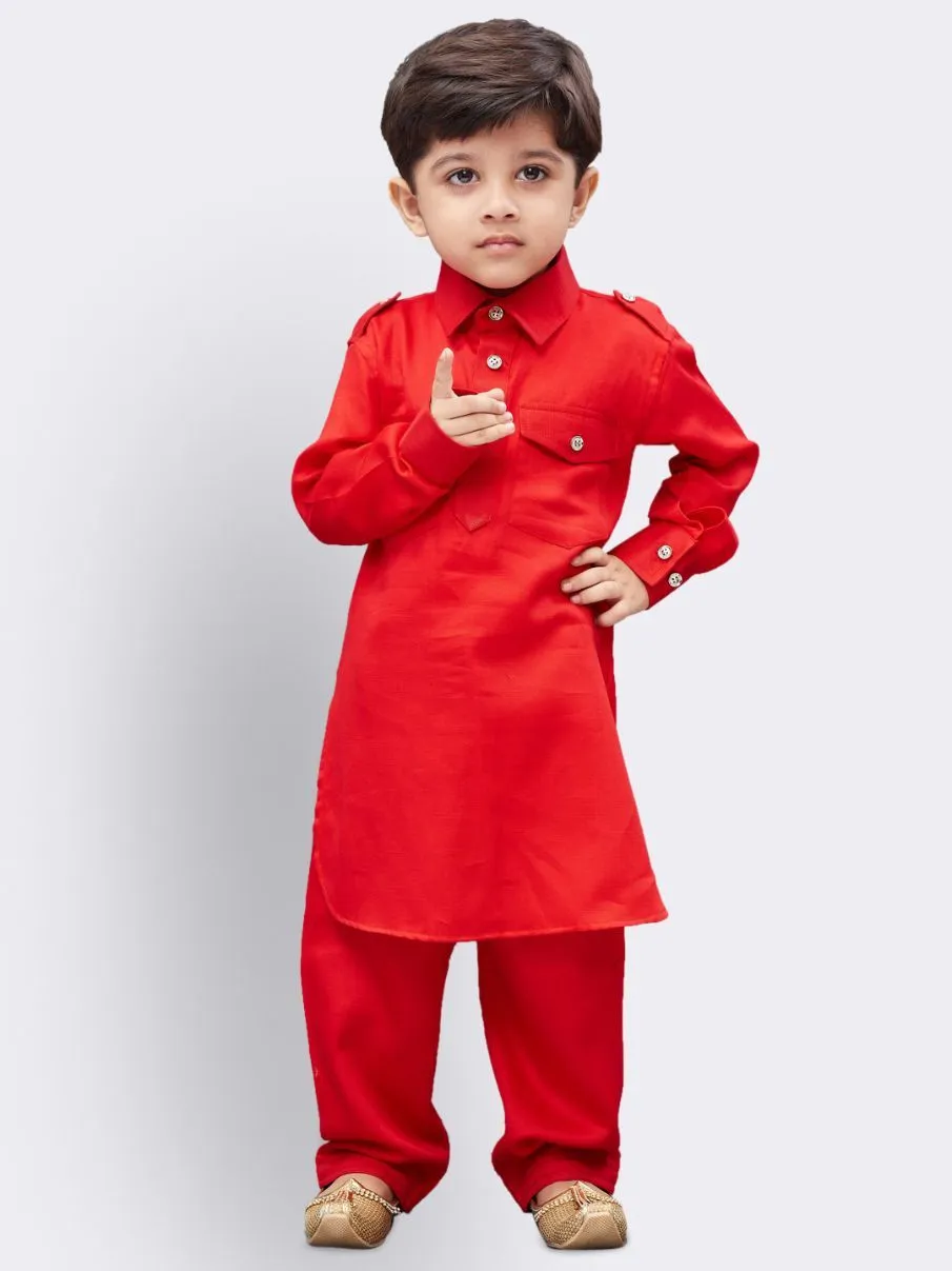 Cotton Pathani Suit Set for Boys - Vastramay Boys