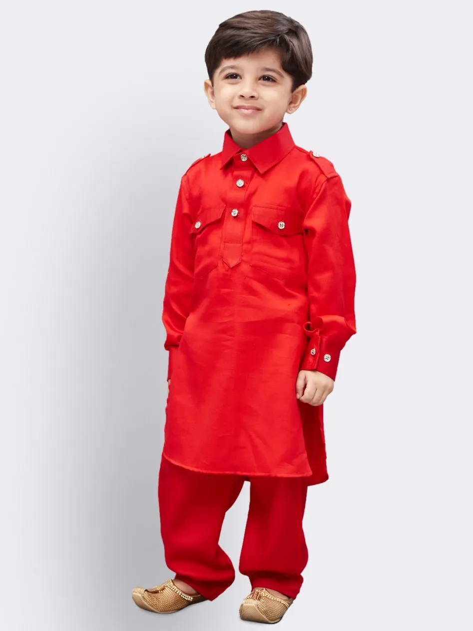 Cotton Pathani Suit Set for Boys - Vastramay Boys