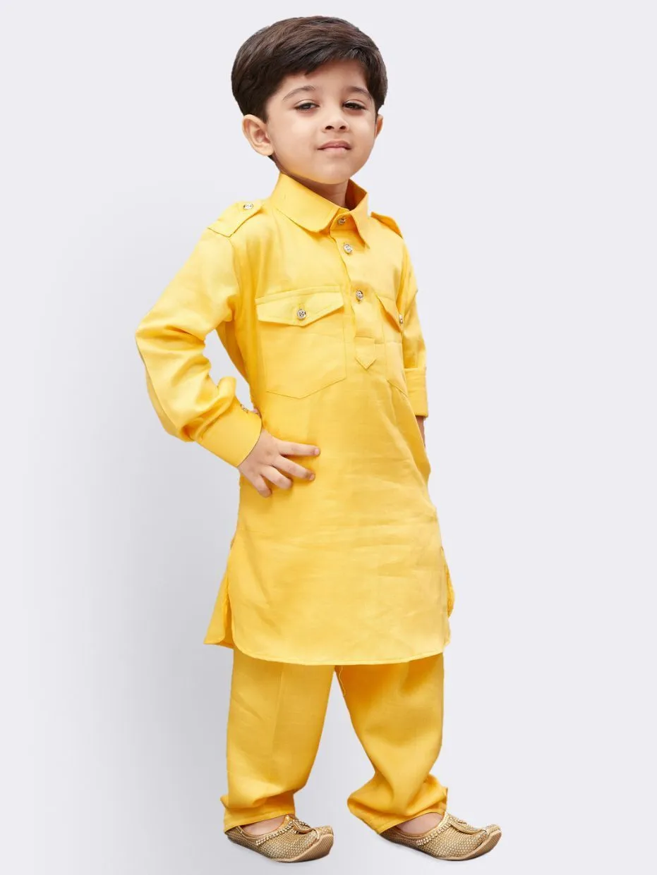 Cotton Pathani Suit Set for Boys - Vastramay Boys