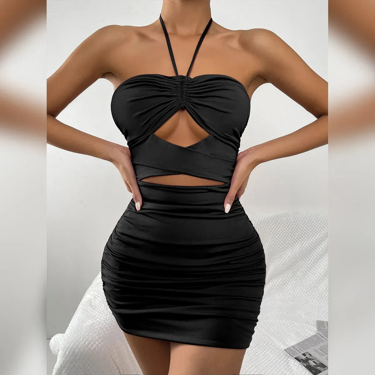 Cut-out Bodycon Backless Cocktail Party Dress