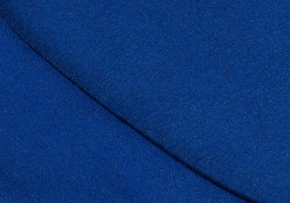 Deep Royal Blue Boiled Wool Coating (Made in Germany)