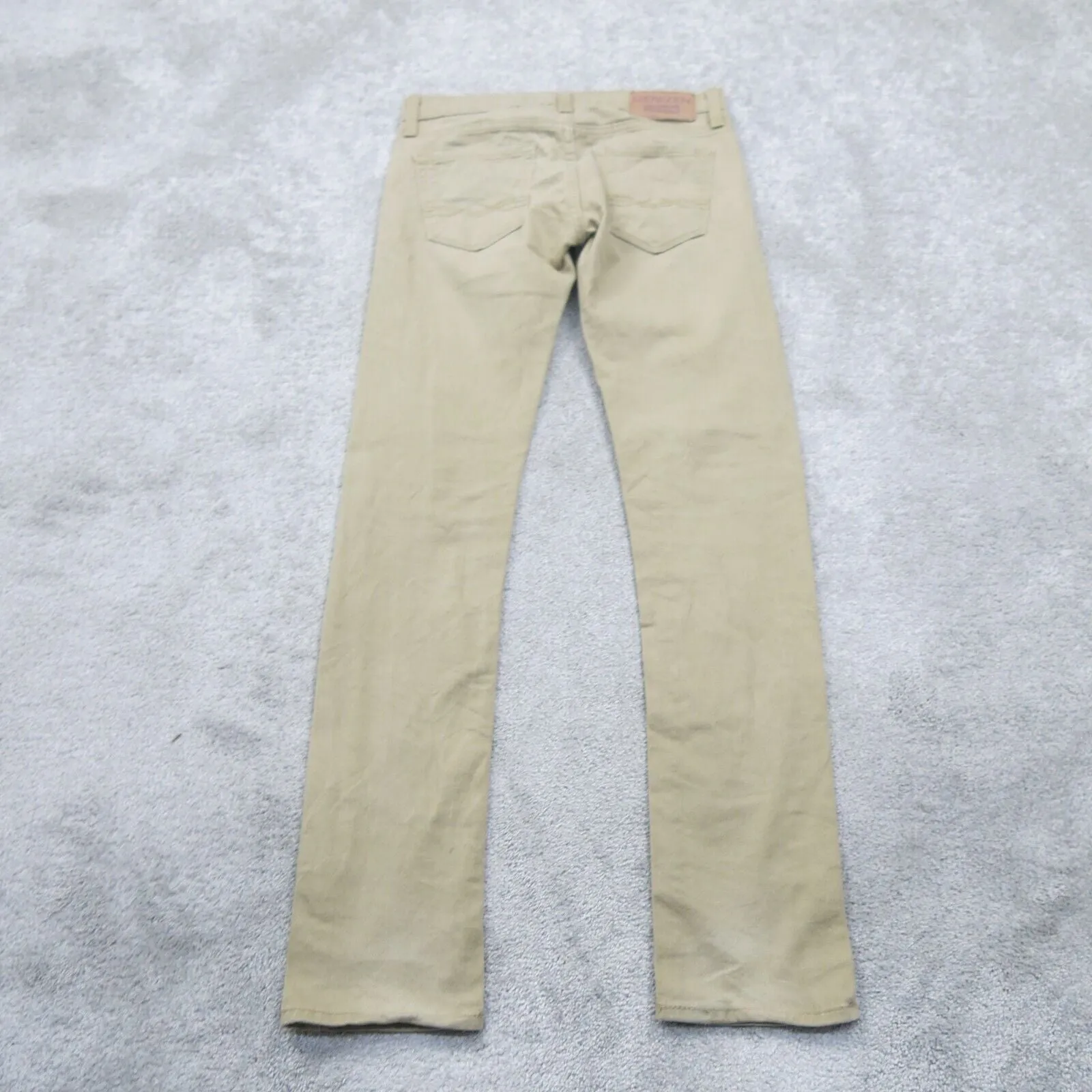 Denizen From Levis Mens Skinny Fit Jeans Stretch Mid Rise Beige Size W30XL31