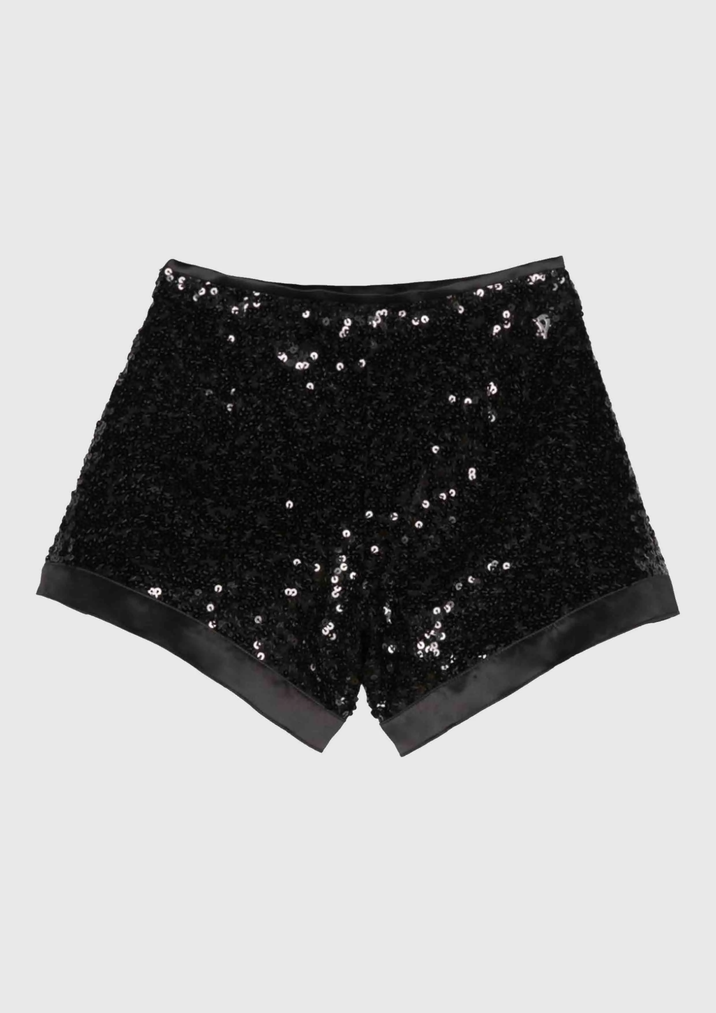 Dondup Black Sequin Bermuda Shorts