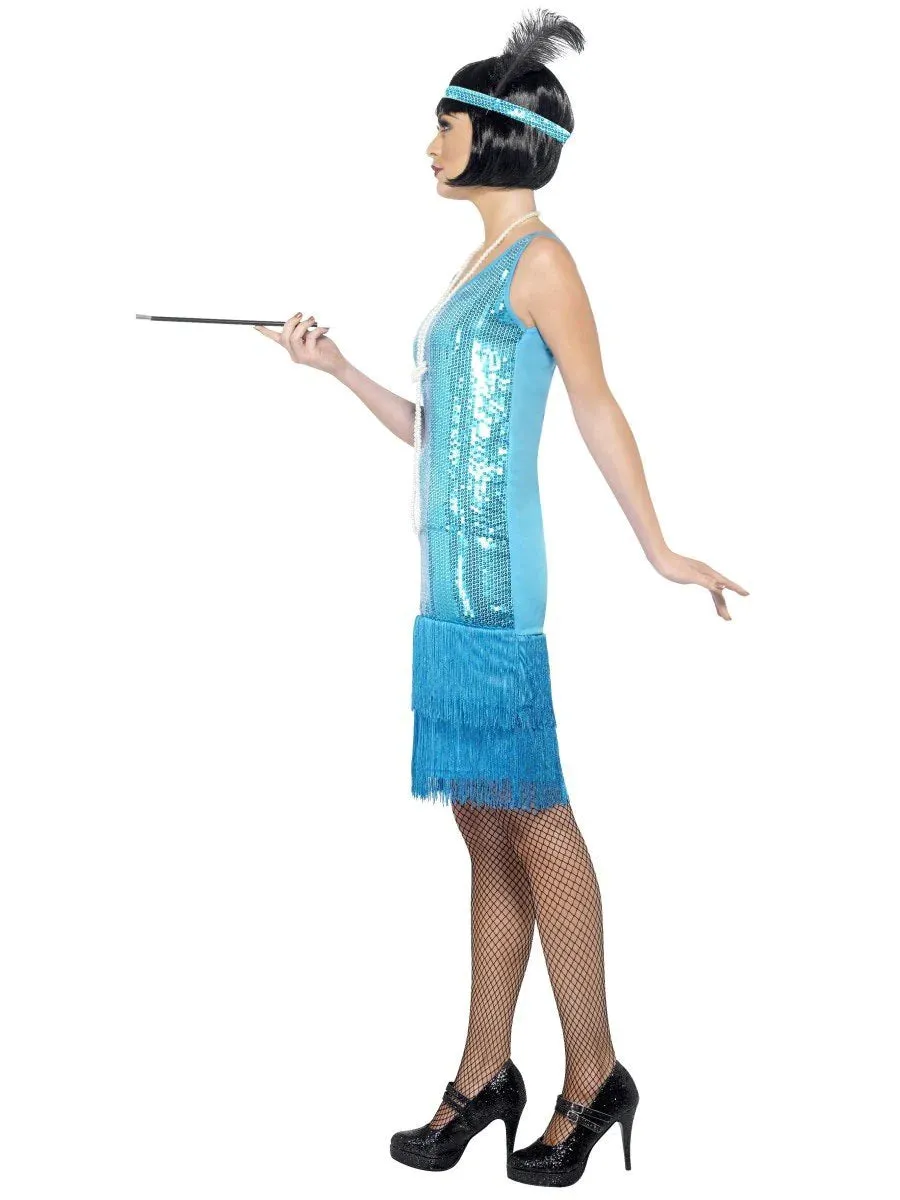 Flirty Flapper Teal Costume