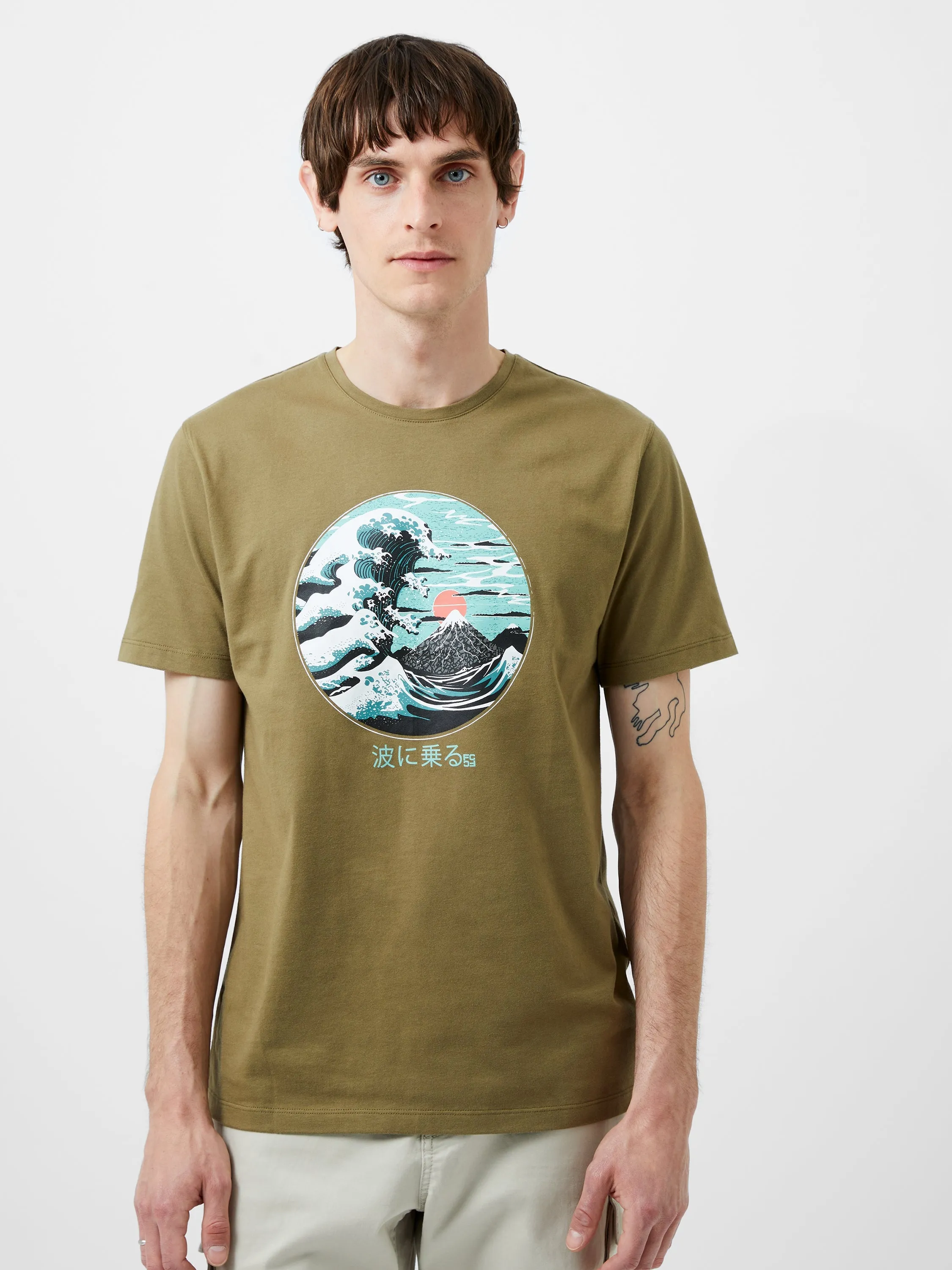 Great Wave Organic Graphic T-Shirt