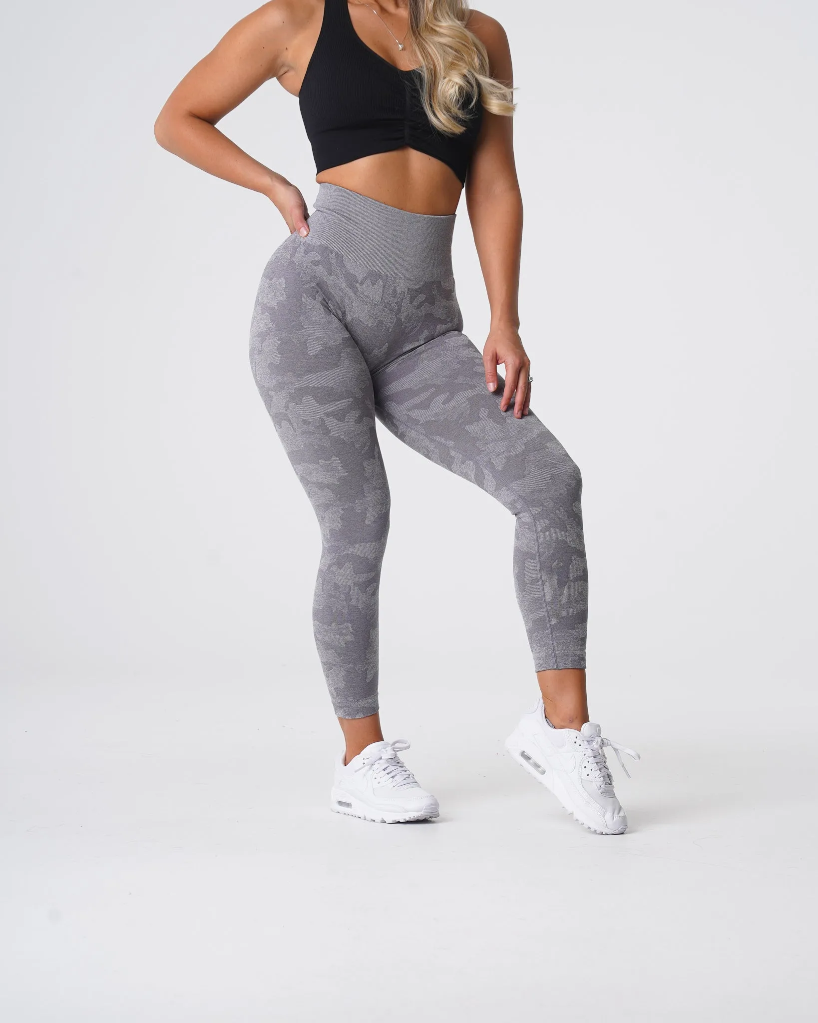 Grey Camo Seamless Leggings