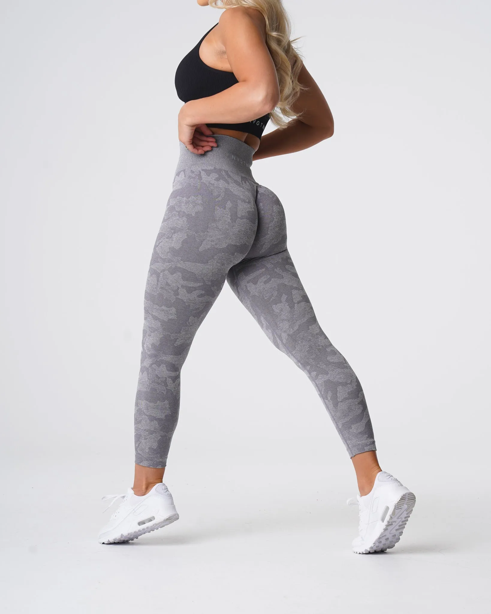 Grey Camo Seamless Leggings