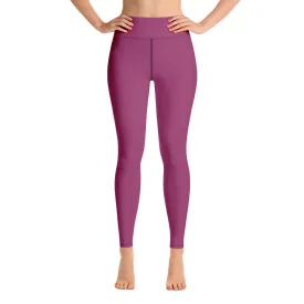 Hibiscus Purple High Waist Leggings