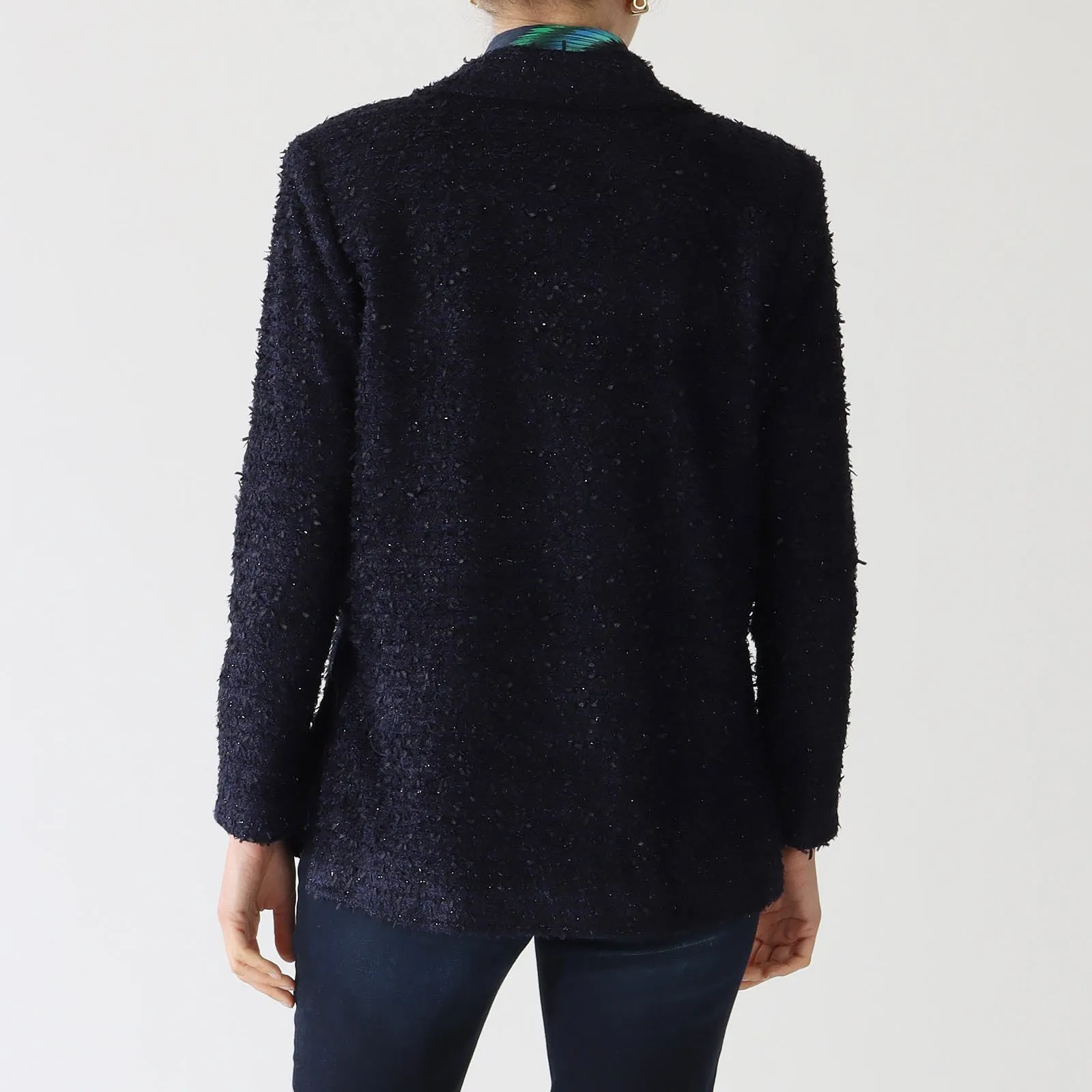 Marcelia Cintas Blue Tweed Jacket