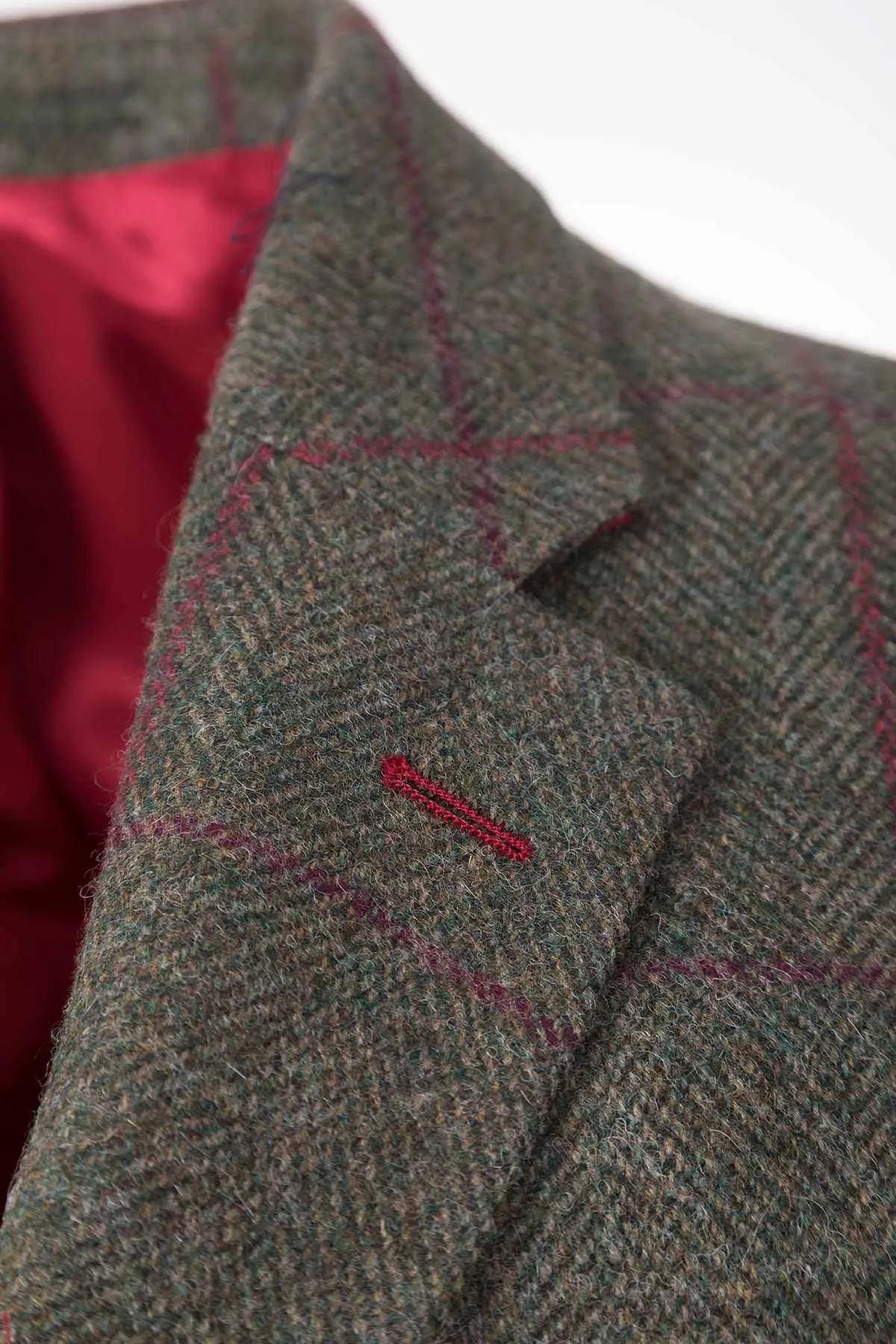 Men's Brown Checked Tweed Jacket - Sledmere