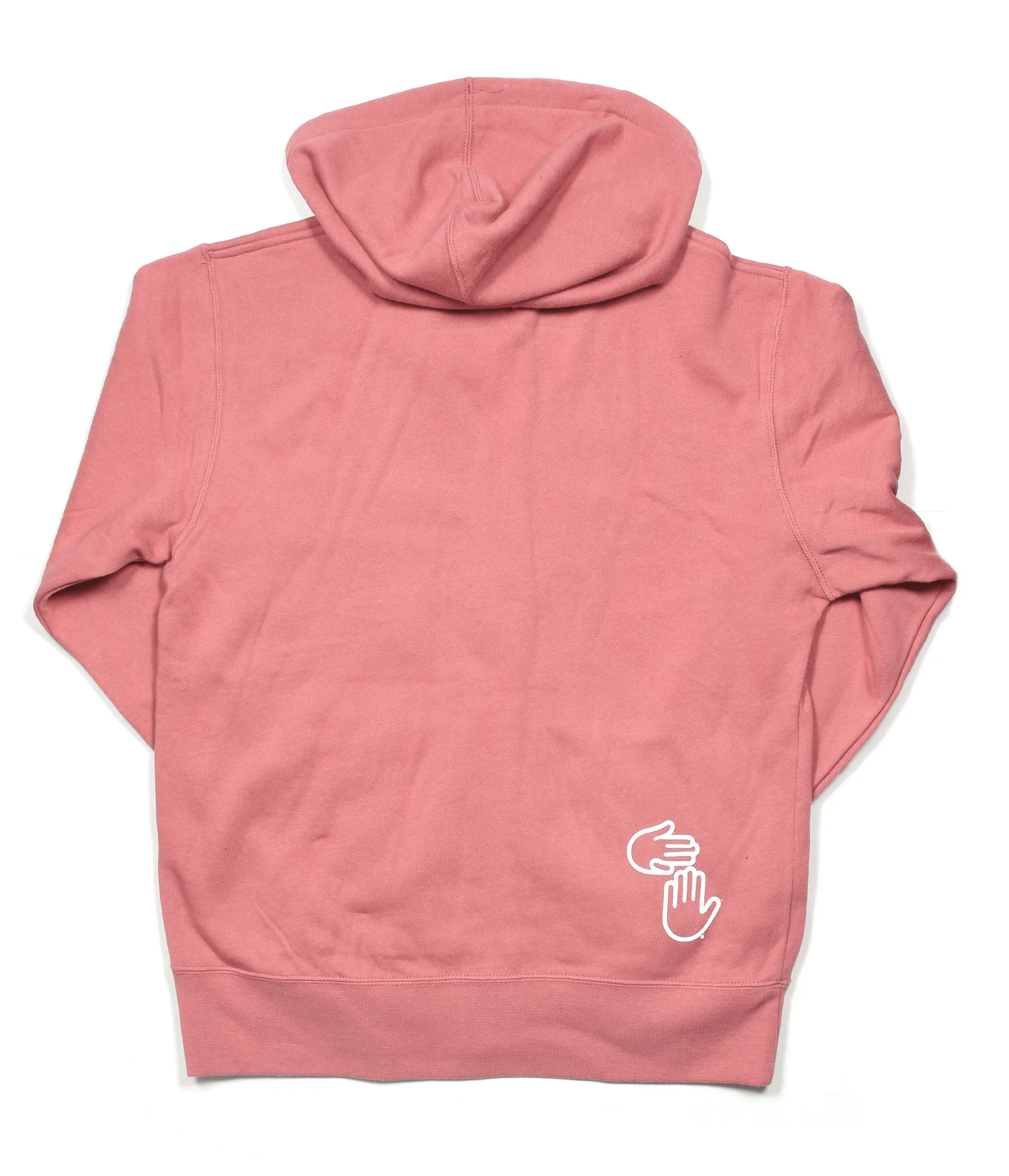 Michigan Hands Zip Hoodie (Dusty Rose)