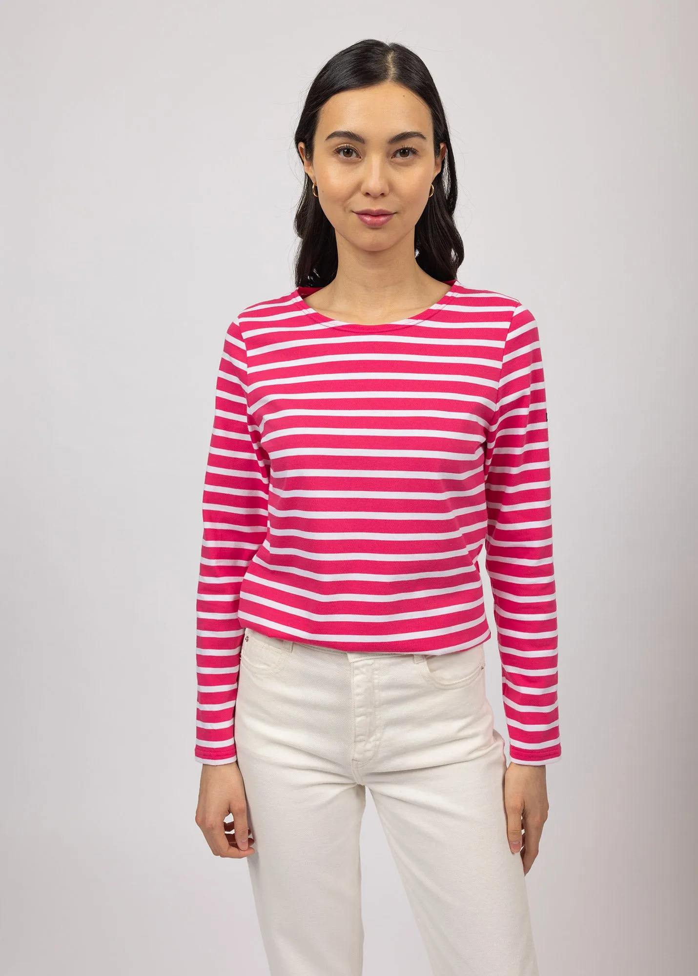 Minquidame striped sailor shirt - regular fit, in light cotton (DRAGON/NEIGE)