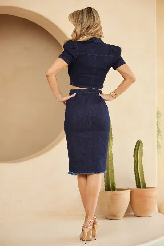 Navy Combination Fashion Jumpsuit