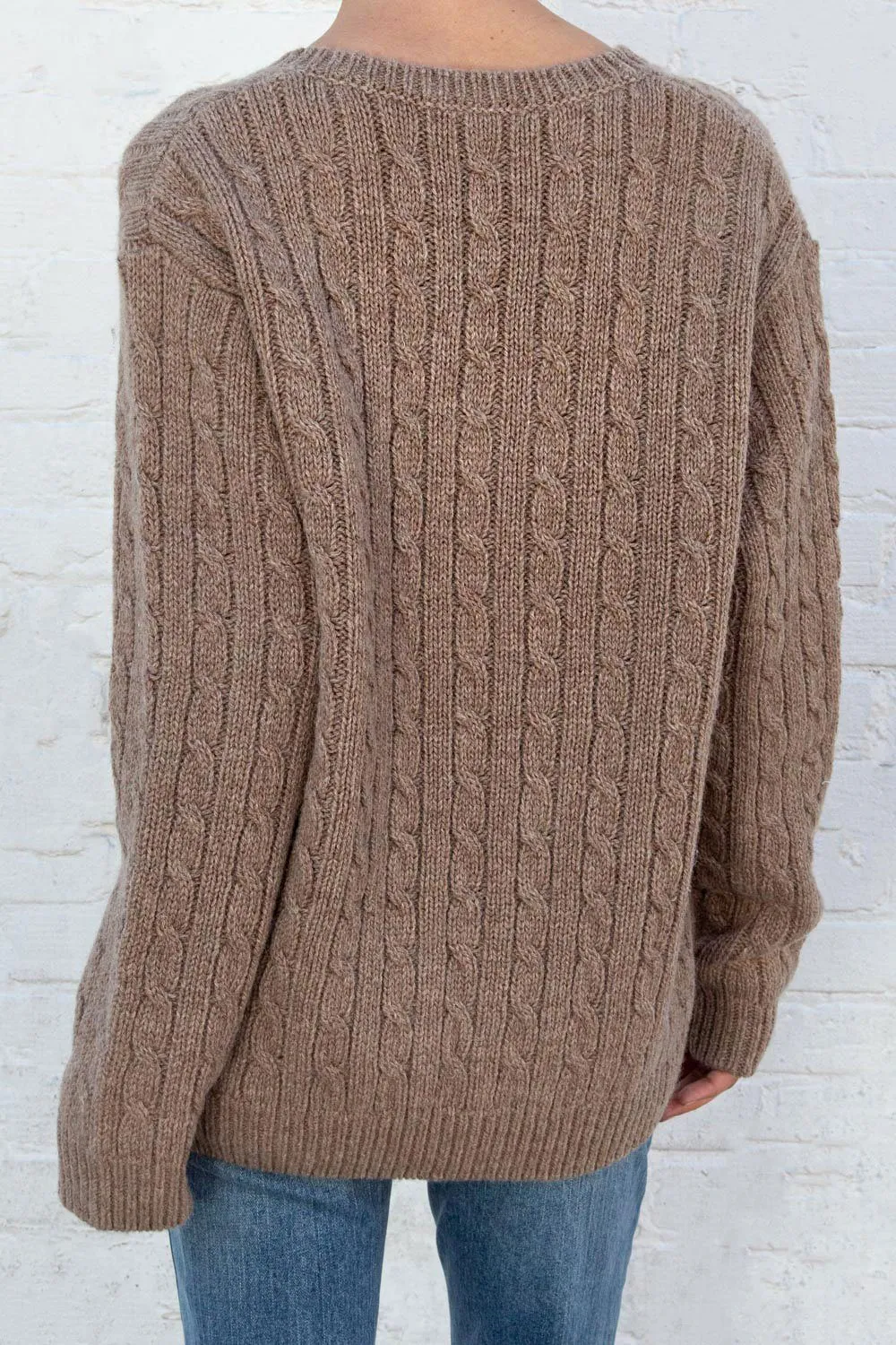 Nikki Heavy Wool Cable Knit Sweater