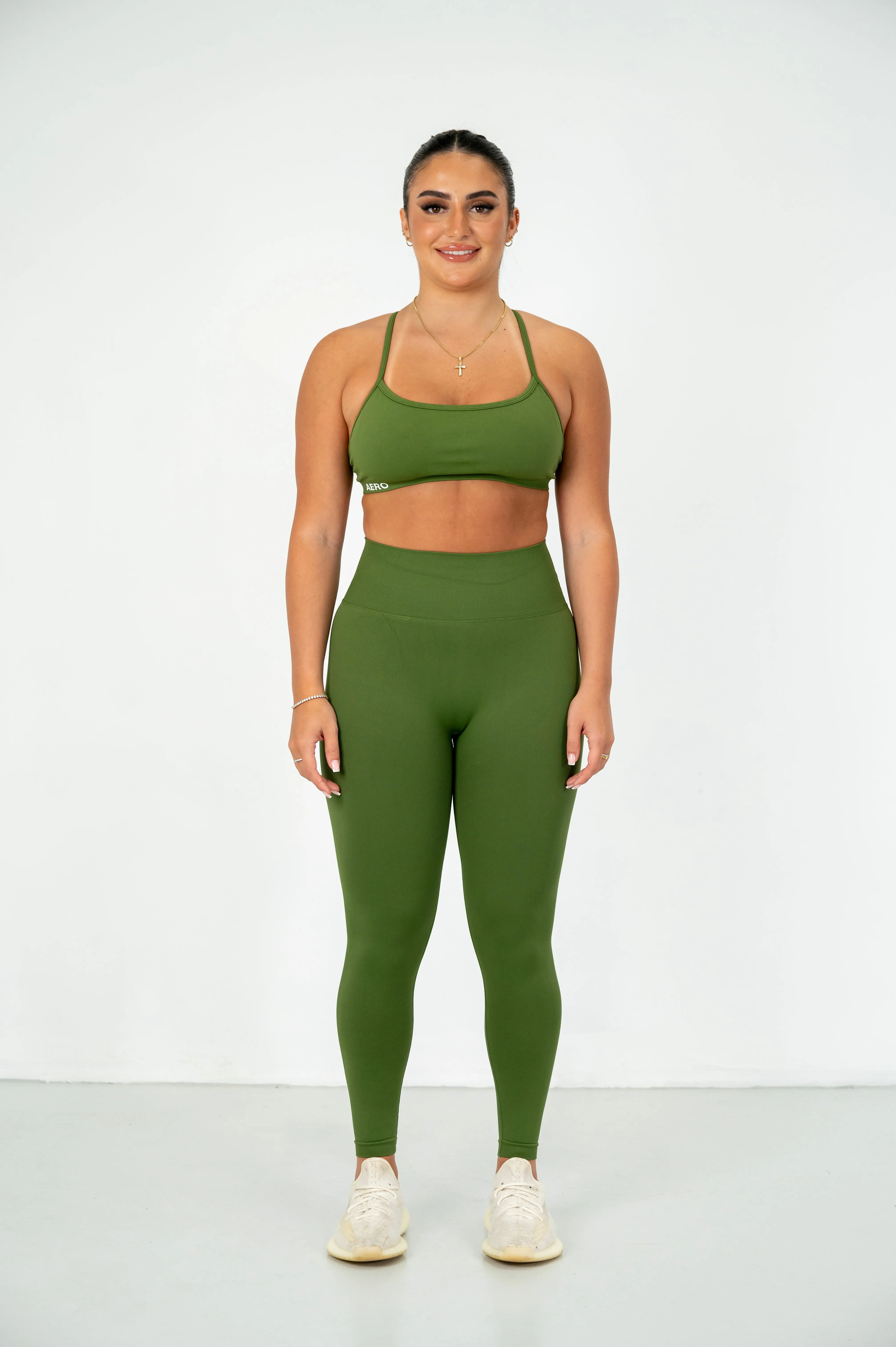 Olive Contour Leggings