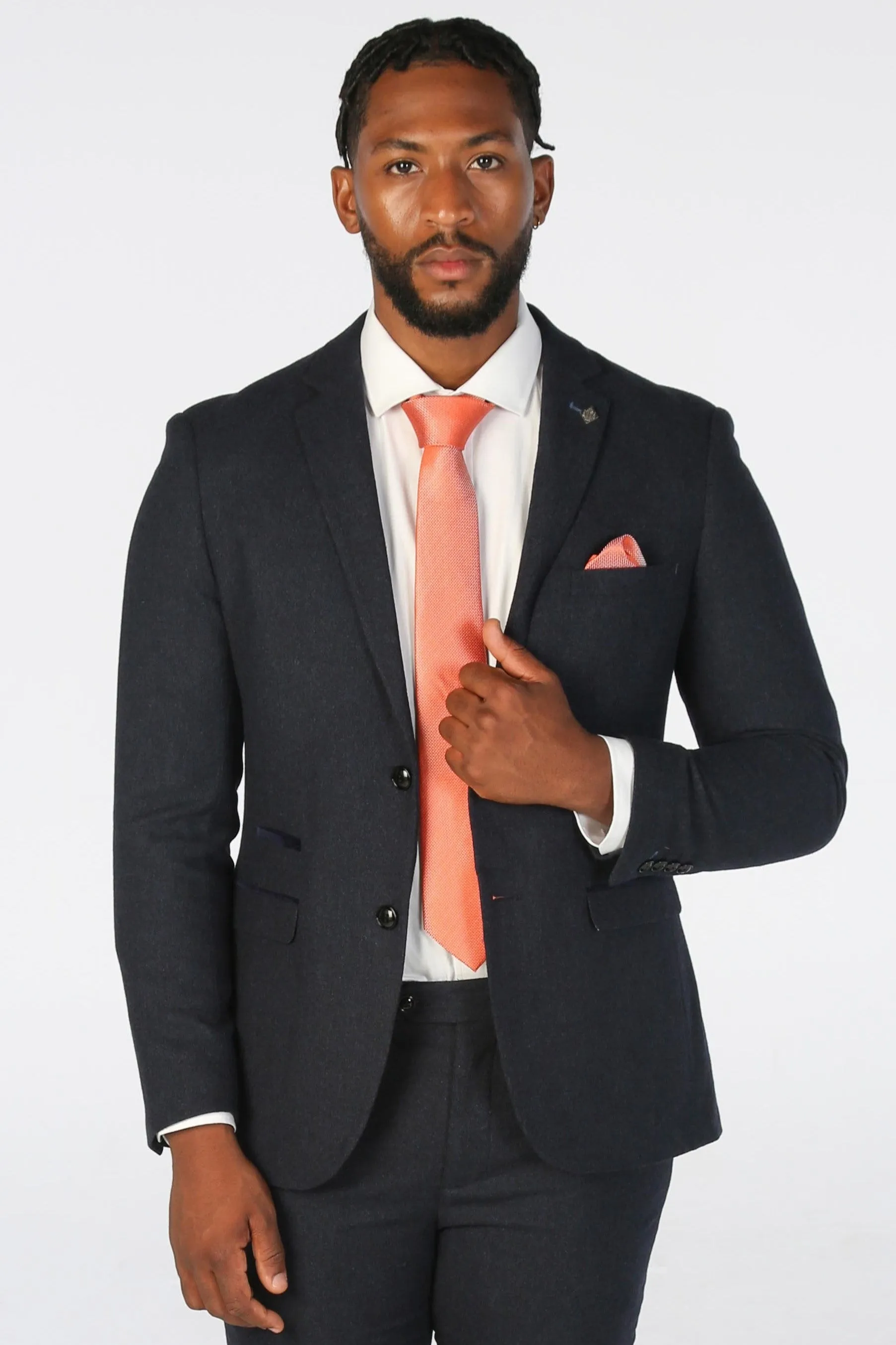 Oscar - Men's Navy Tweed Blazer