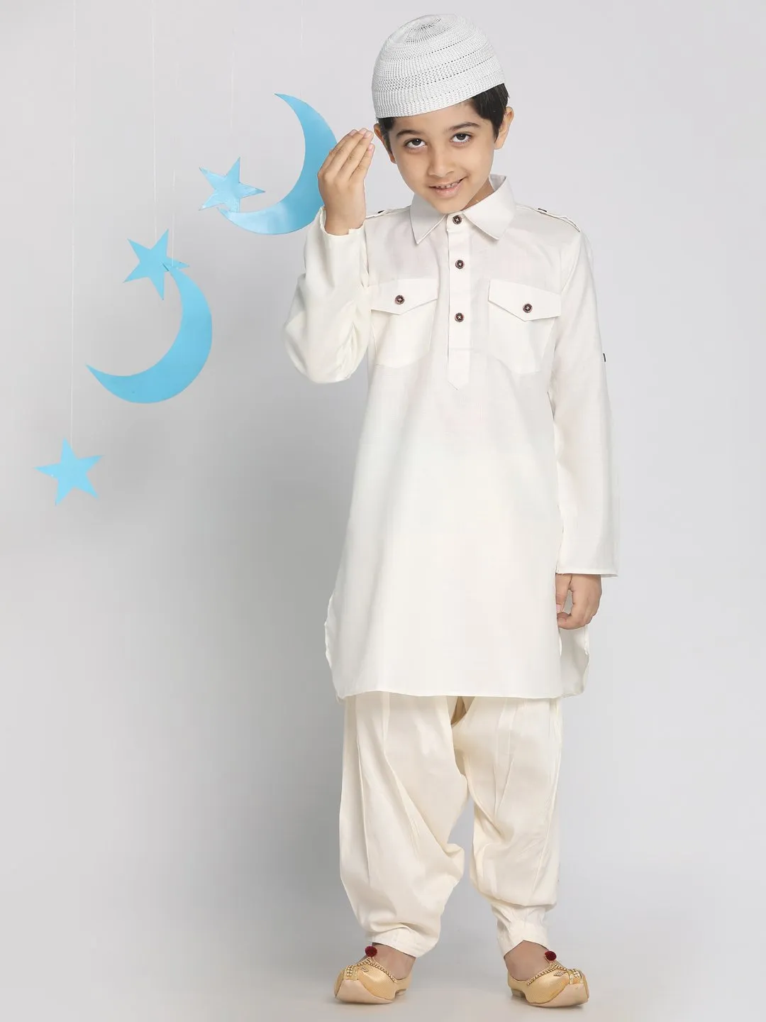 Pathani Suit Set for Boys - Vastramay Boys