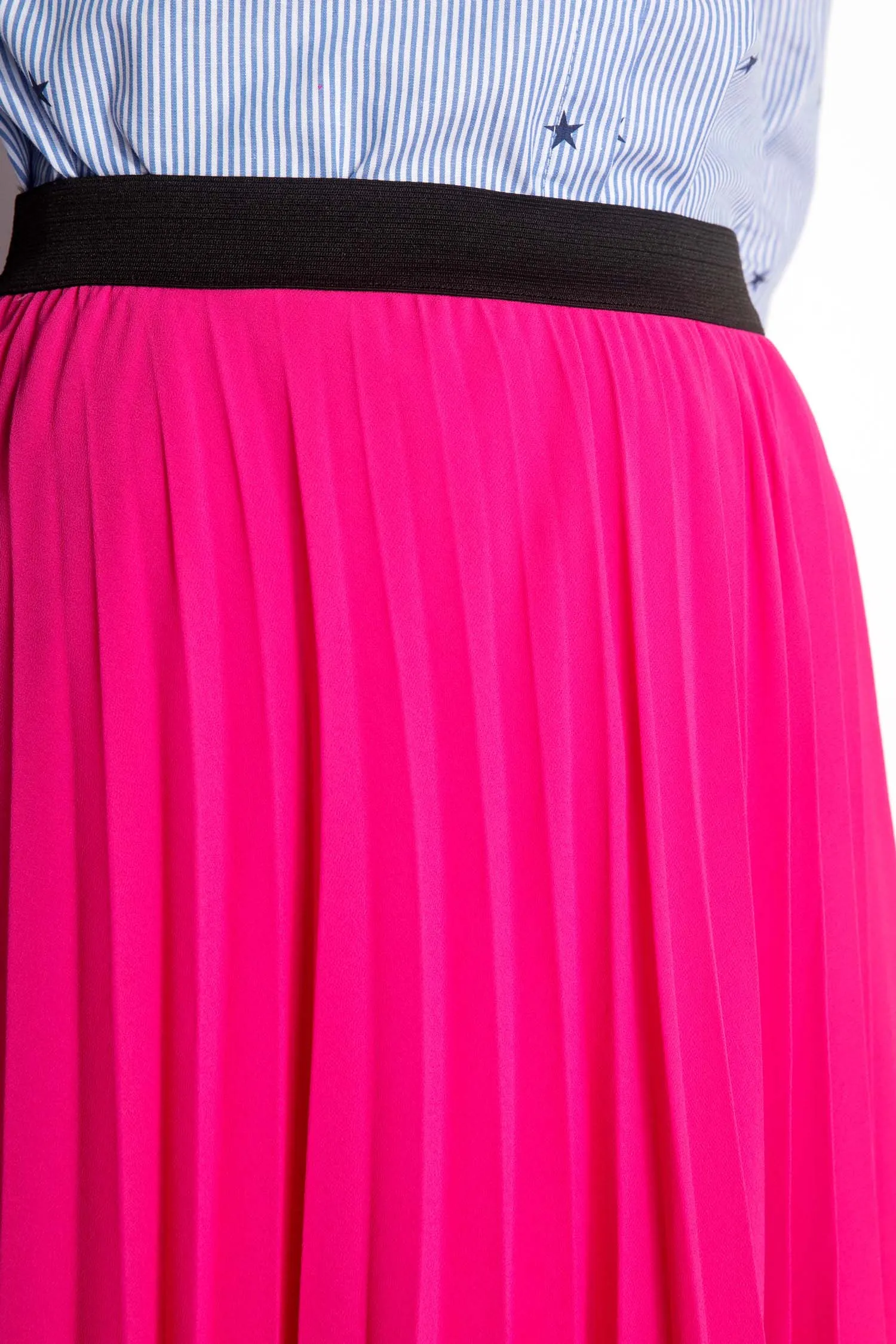 Pleated Midi Skirt