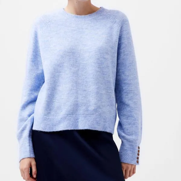 Powder Blue Crew Neck Sweater