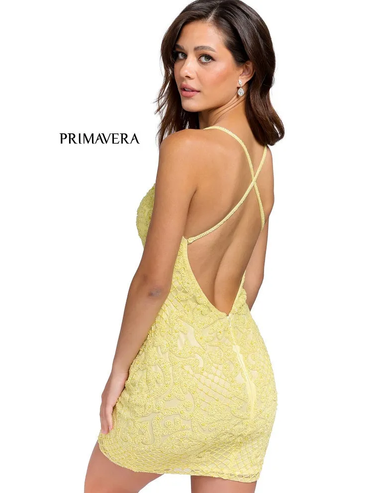 Primavera Couture 3138 Size 2, 10 Rose beaded sequins homecoming dress cocktail dress backless