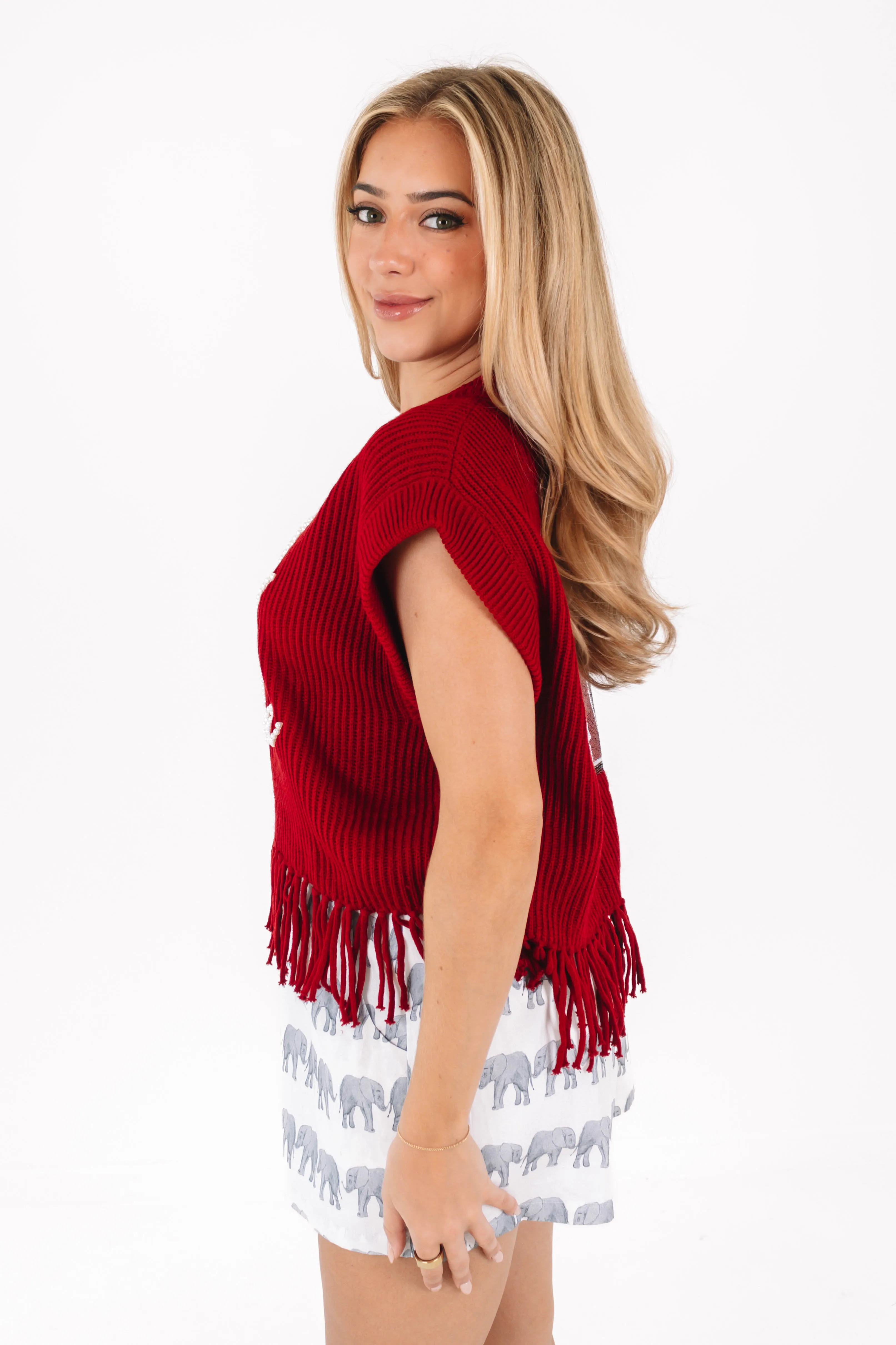 Queen Of Sparkles Sweater Vest - Roll Tide