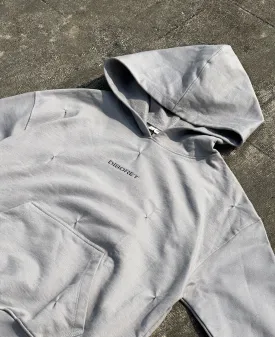 Structured Grey Hoodie w/ Cinch-work