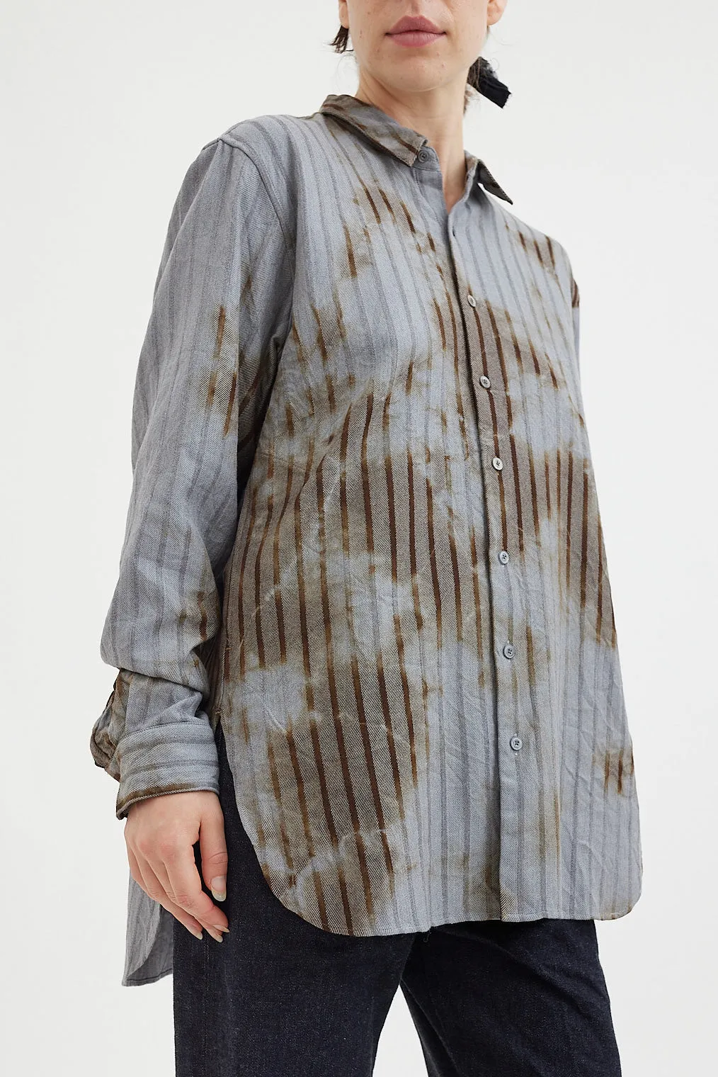 Suzusan - Shibori Dobby Stripe Shirt