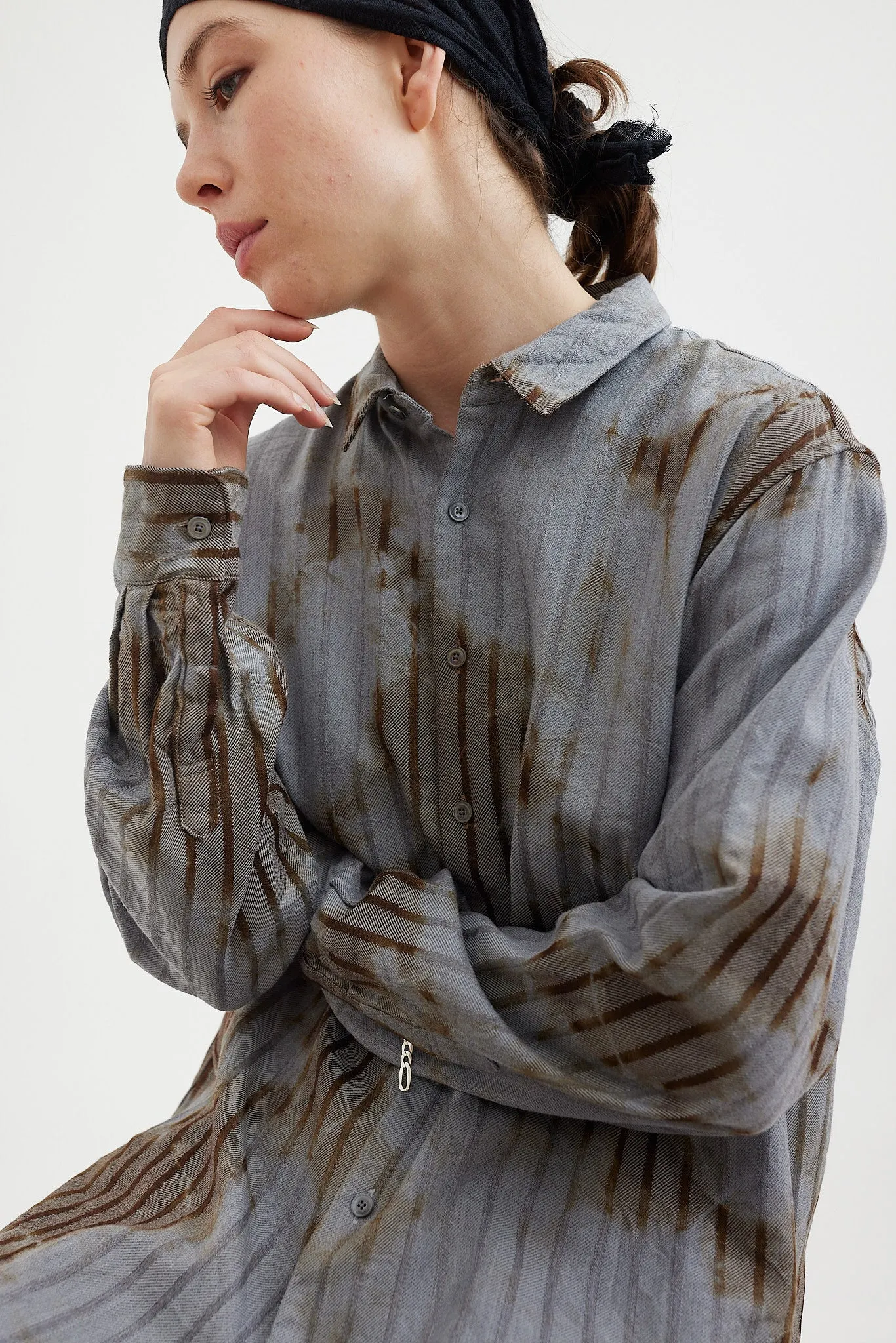 Suzusan - Shibori Dobby Stripe Shirt