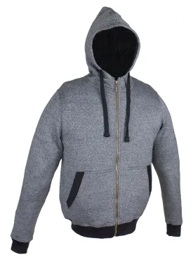 Two-Toned Gray Zippered Hoodie