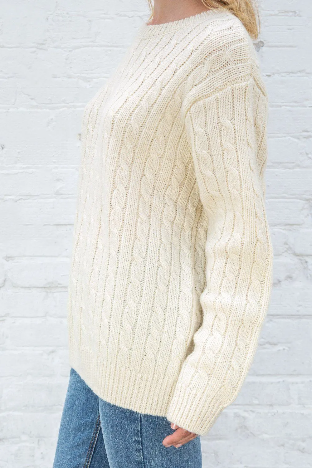 Winona Heavy Wool Cable Knit Sweater