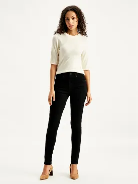 Women's High Rise 721 Skinny Black Jeans